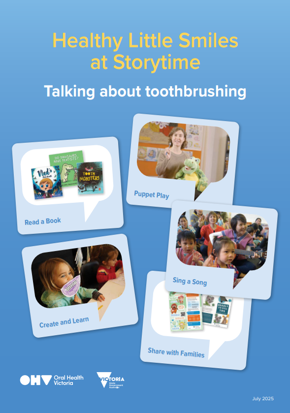 Healthy little smiles at Storytime book